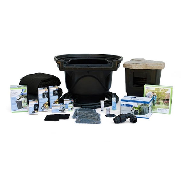 Aquascape Large Pond Kit with SLD 5000-9000 Adjustable Flow Pump - 21 x 26 ft. 53063 - main